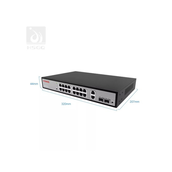 HSGQ 16*Port PoE Switch for CCTV Project