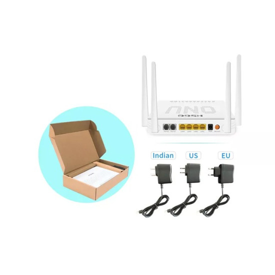HSGQ 4GE+2POTS+1USB+2.4G+5.8G1200M WiFi XPON ONU