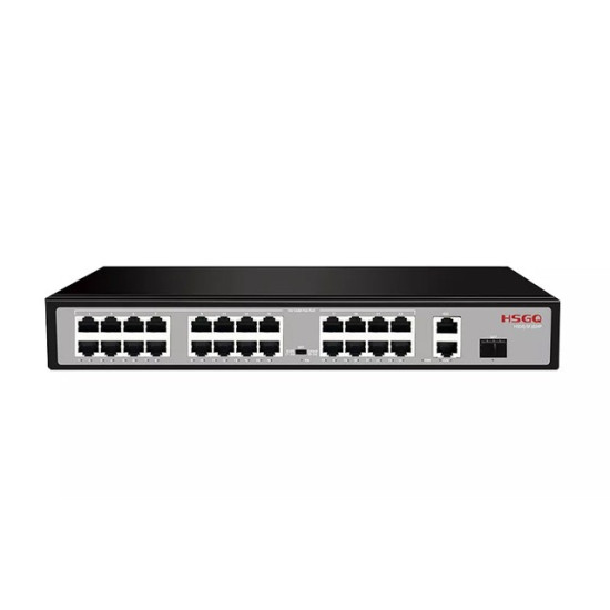 HSGQ 27-Port Gigabit Uplink 24-Port 100M PoE Switch
