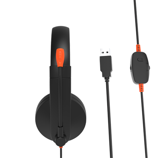 Meetion MT-HP003U USB Wired Office Telephone Headset Black