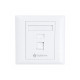 Solitine Face Plate Single Port Cat6, White
