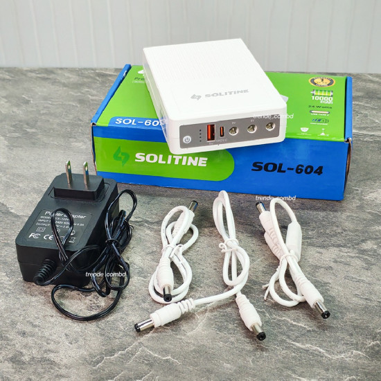 Solitine SOL-604 Premium 10000mAh Mini DC UPS