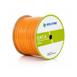 Solitine Cat6 UTP LSZH LAN Cable 23AWG 305m, Orange