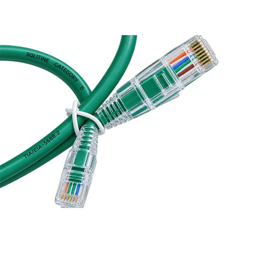 Solitine Cat6 UTP Patch Cable, 0.5m (Yellow, Blue, Orange, Green)