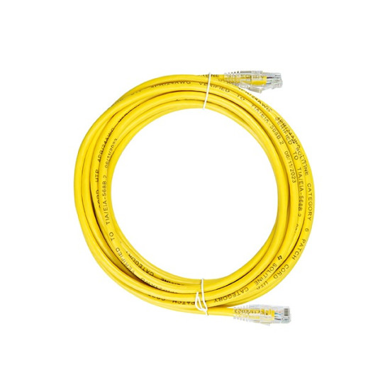Solitine Cat6 UTP Patch Cable, 5m (Yellow, Blue, Orange)