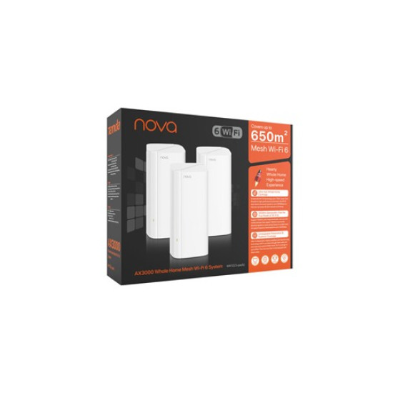 Tenda MX12 AX3000 Whole Home Mesh Wi-Fi 6 System (3-Pack)